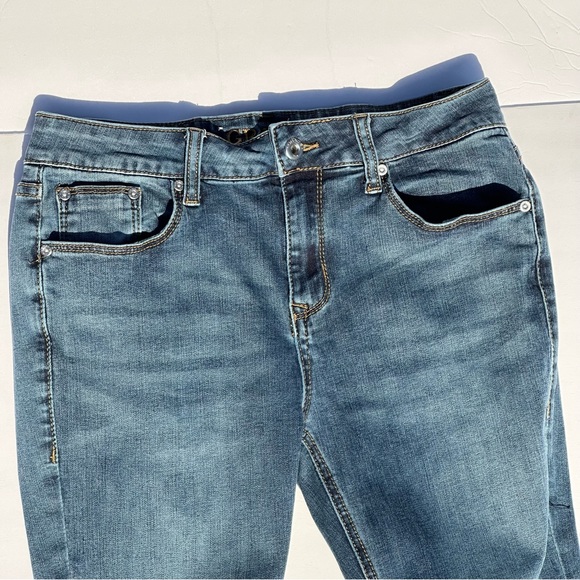 🍓Grace in LA Jeans EL-51611-DK-32 Denim Dark Wash Mid Rise Flare leg Size 28 - Picture 5 of 11